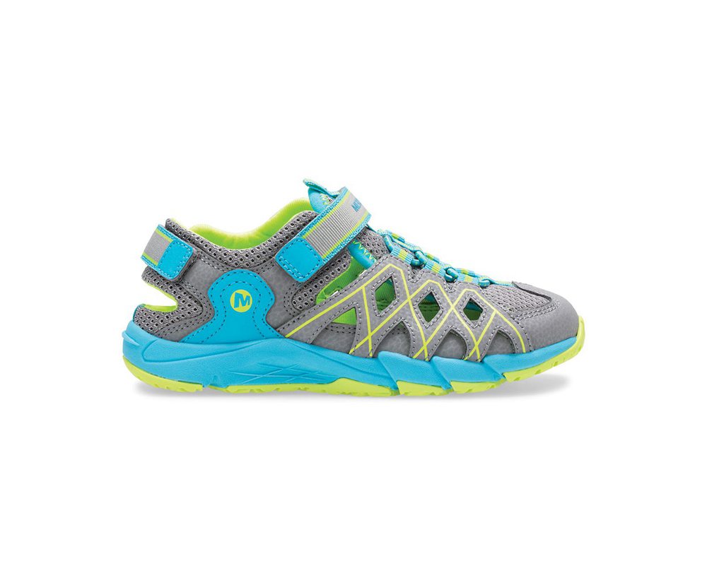 Merrell Hiking Shoes Grey/Mint - Hydro Moc Quench - Kids 48QBIZOCD